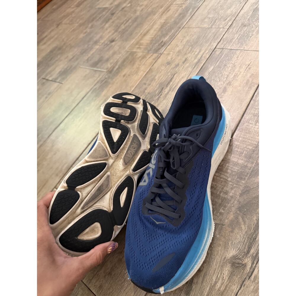 Hoka One One Bondi 8 Sneakers US 13D Navy Outer Space Running Shoes 1123202-OSAA - Picture 9 of 9